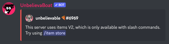 items v2 slash command prompt