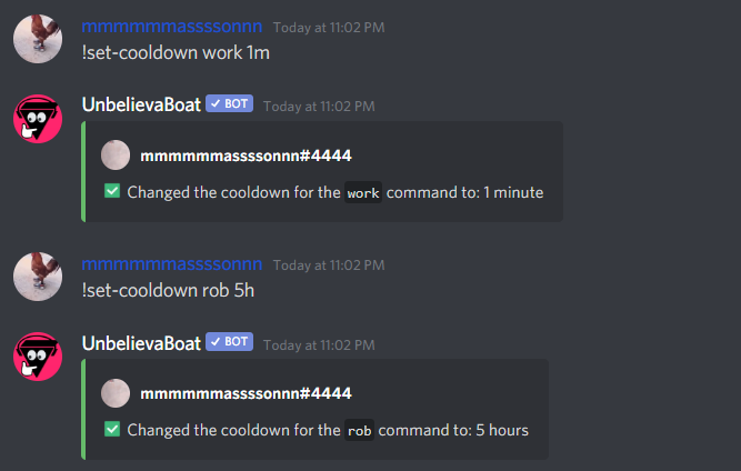 Changing the income cooldown